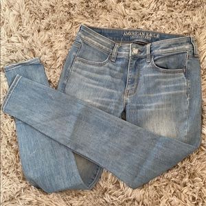 American Eagle stretchy jeans.
